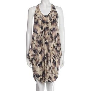 ALL SAINTS ASH MEA SILK MIDI DRESS-IN ASH PRINT tie dye 8 eight